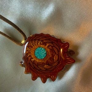 Third Eye Pinecone necklace